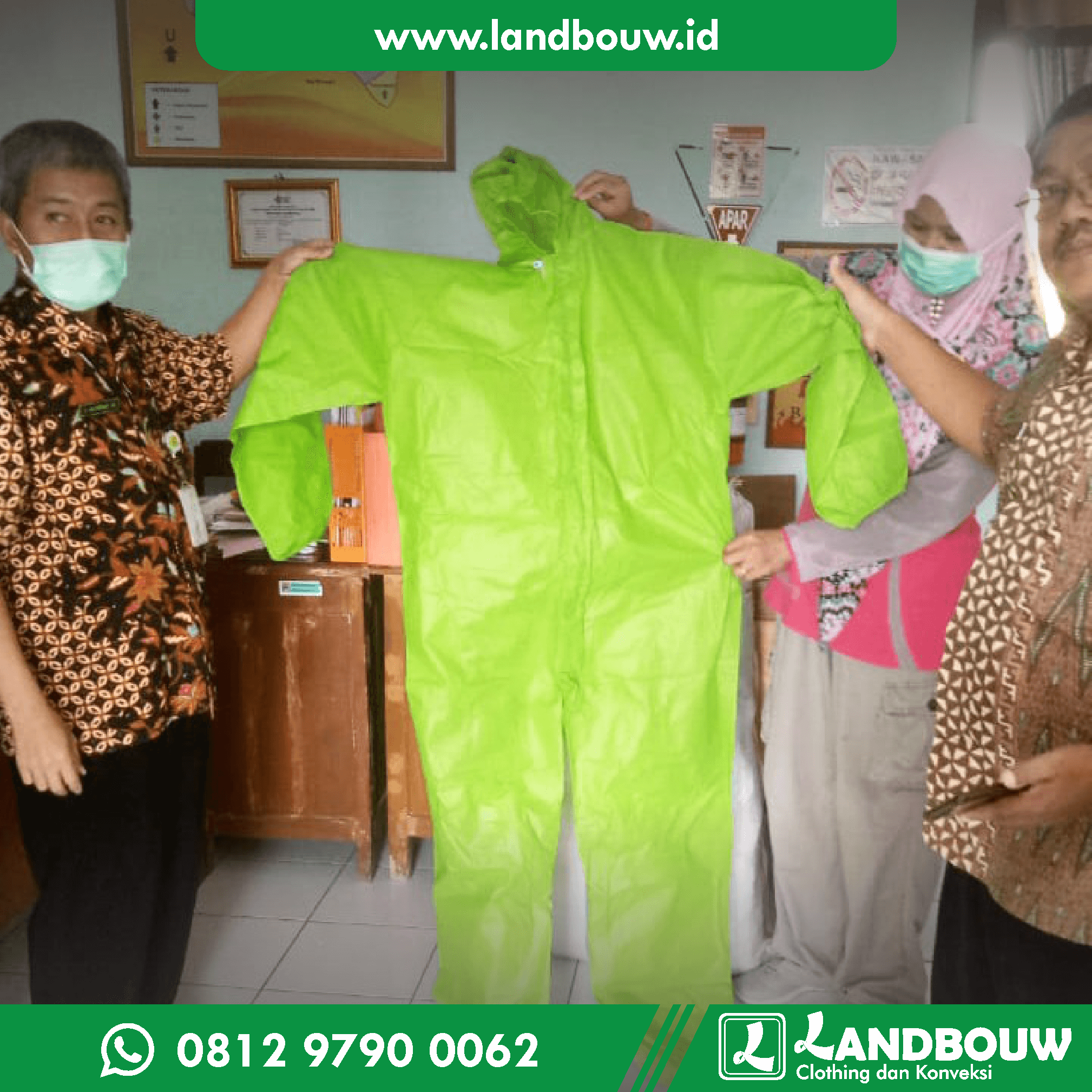 Alat Pelindung Diri - Hazmat Suit dari Landbouw Konveksi di Ternate